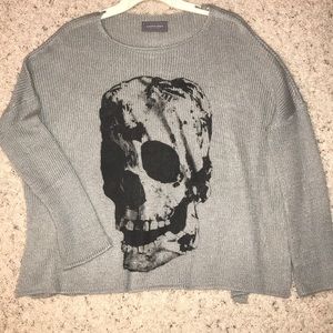 Wooden ships skull sweater